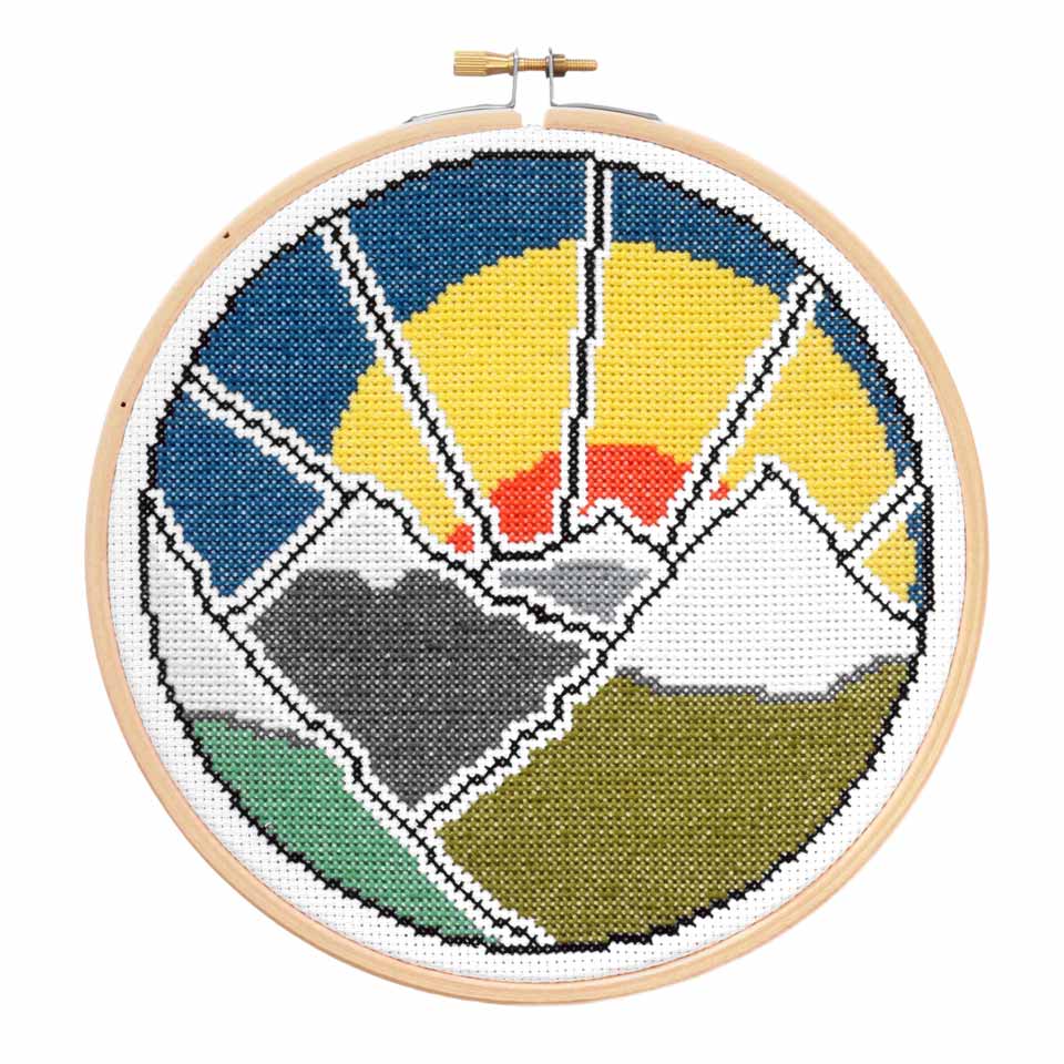 Hawthorn Handmade Cross Stitch Kit – Mountain Adventure – HaberDasherDo