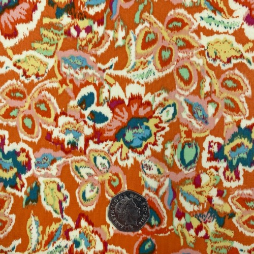 Pima Cotton Lawn Orange