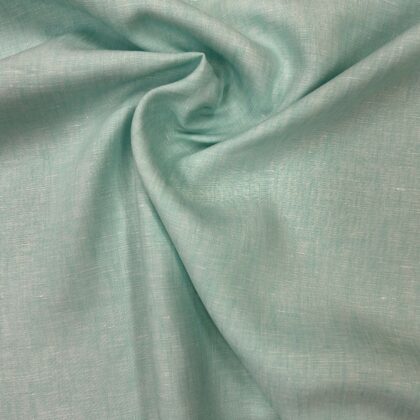 100% Linen in Mint Ex Paul Smith Handkerchief weight 150cm